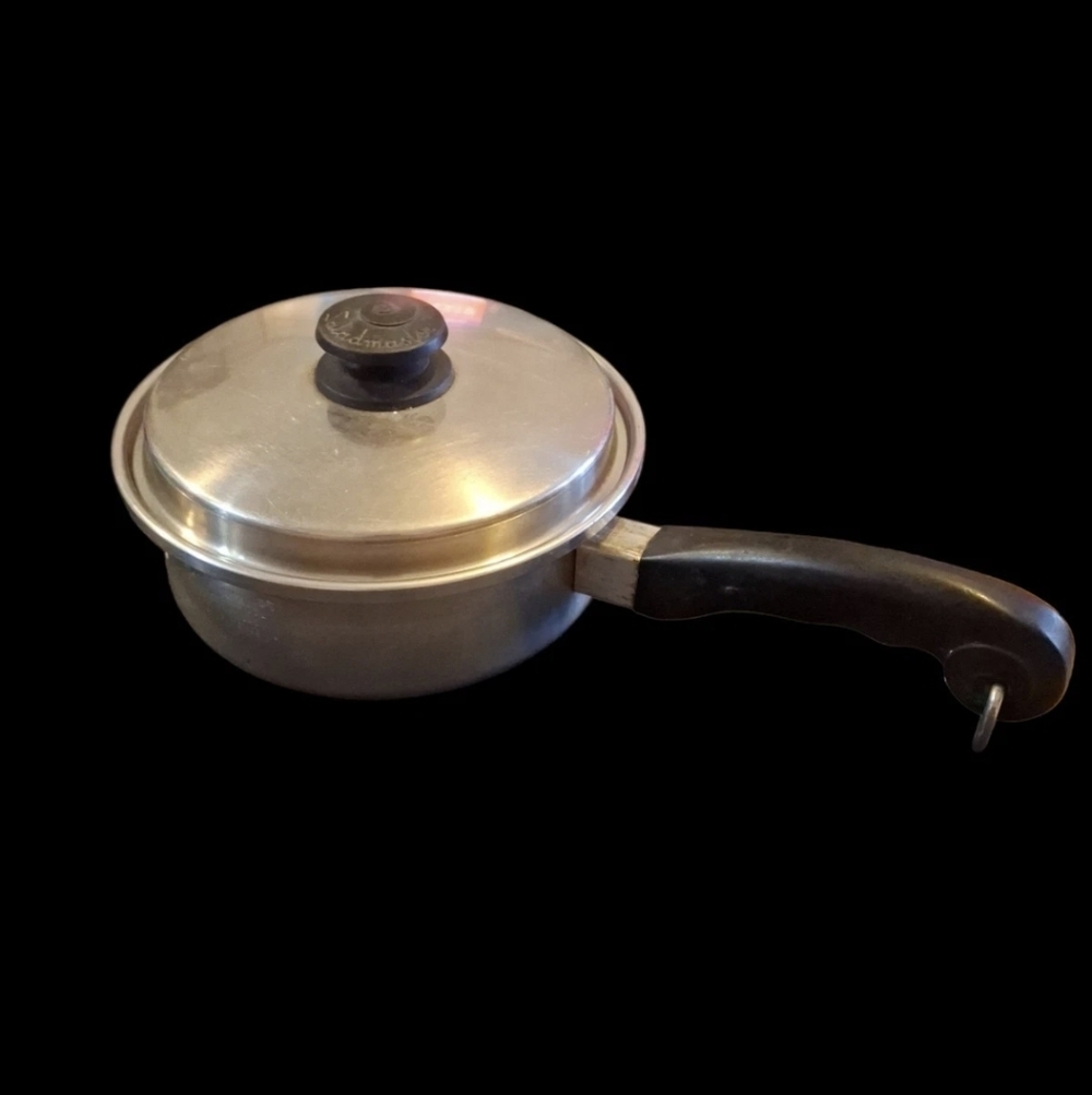 Saladmaster 8" 18-8 Tri-clad Stainless Steel Saute Skillet with Lid